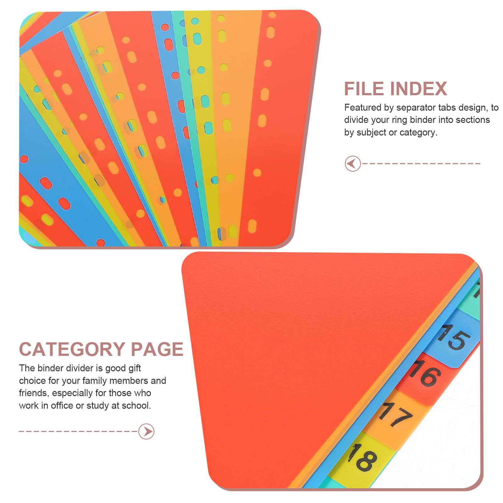 20 Sheets A4 Index Divider Pla - đánh giá và giá Tab Divider A4