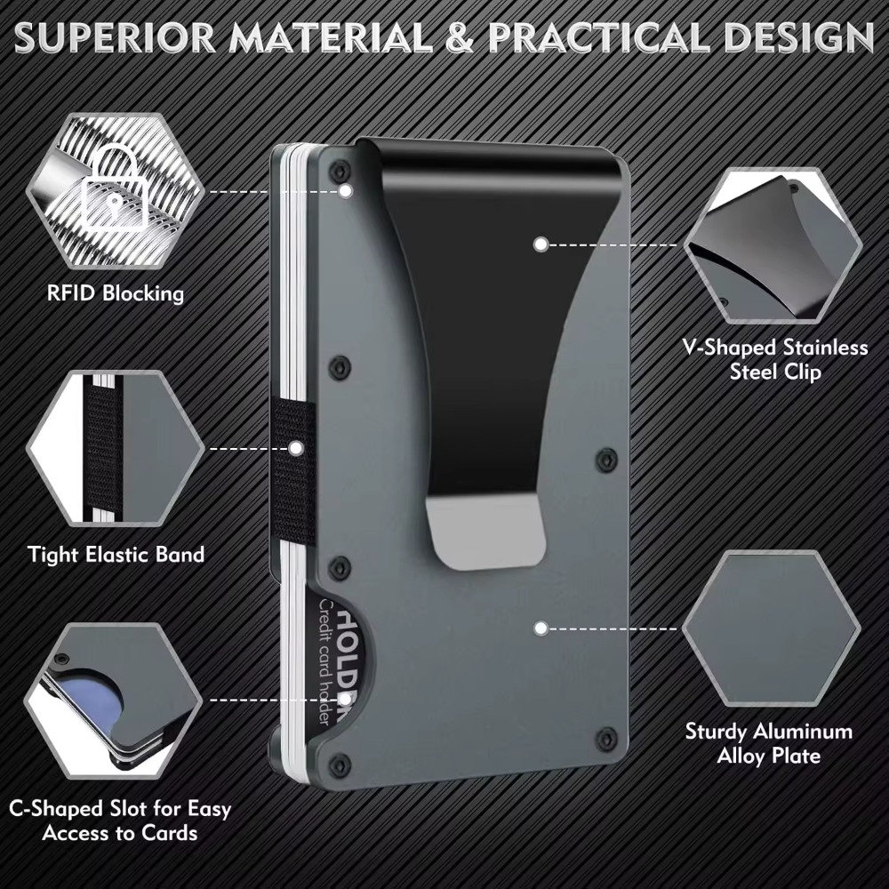 Aluminum Alloy Rfid Blocking C - đánh giá và giá Index Card Holder