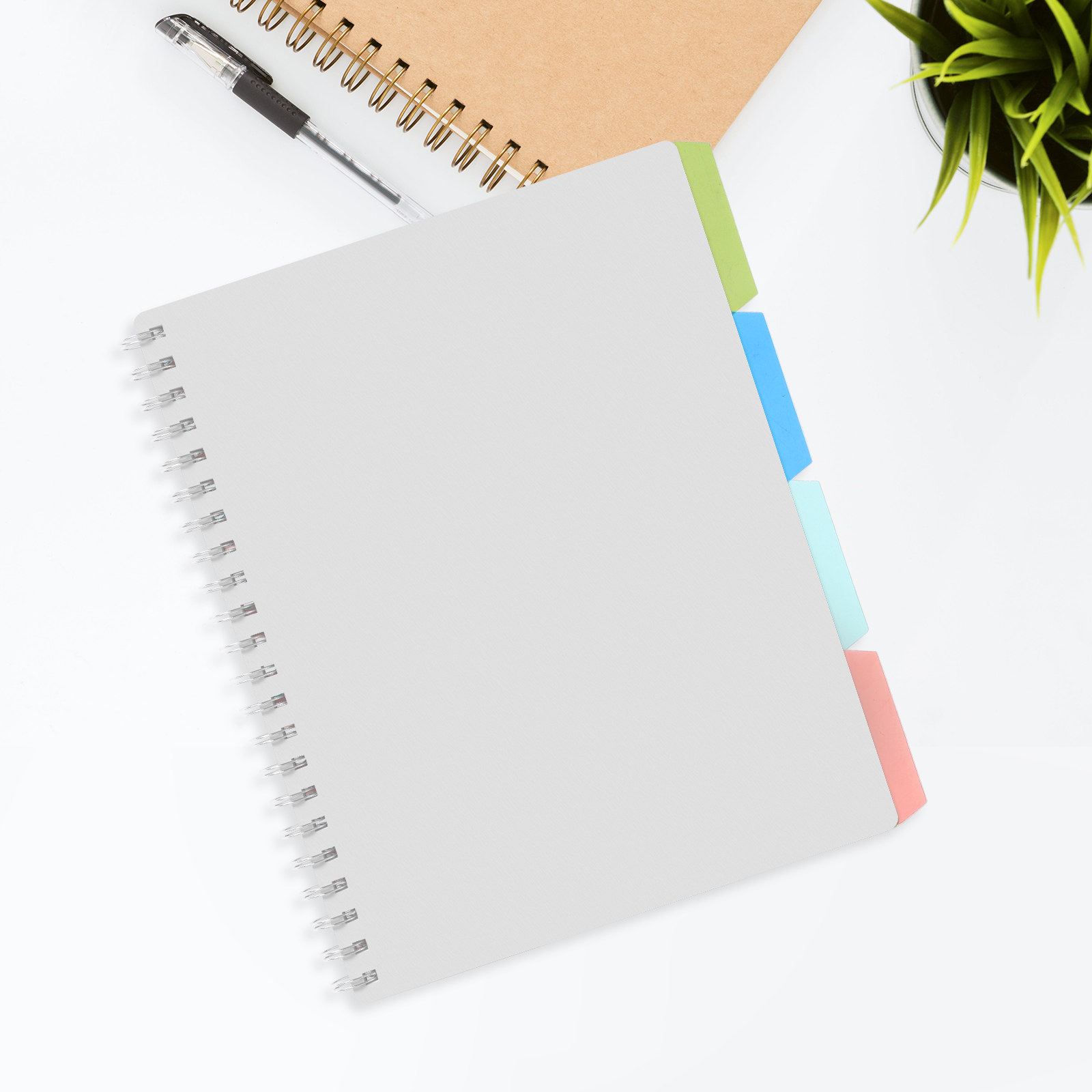 4Sets Sturdy Plastic Notepad D - đánh giá và giá Tab Divider A4