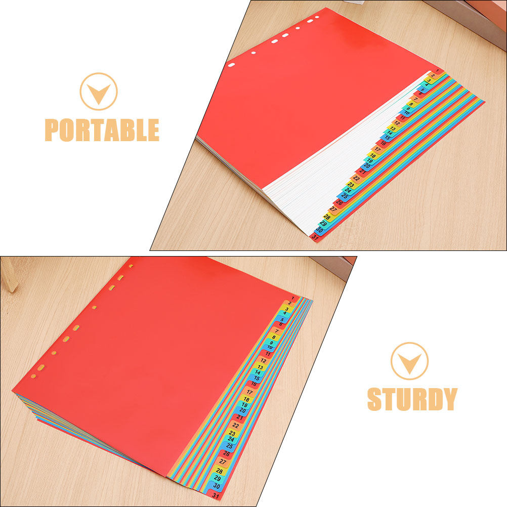 2Sets A4 Index Dividers Plasti - đánh giá và giá Tab Divider A4